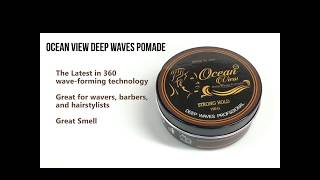 Ocean View Brand Ocean View Deep Waves Pomade  WaterBased Hair Cream for 360 Waves [upl. by Avron]