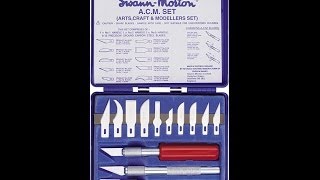 The Cutting Edge in Hobby Knives the SwannMorton ACM set [upl. by Darwin]