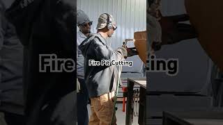 Fire Pit Cutting cuttingtorch firepits fabrication welder [upl. by Angele266]