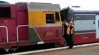 VLine trains in Warrnambool 13th20th December 2018 [upl. by Angele]