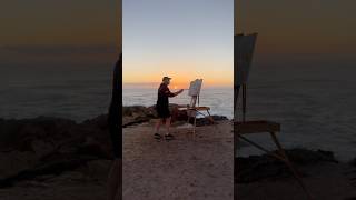 Painting Headlands of Mendocino artist painting seascape pleinairpainting [upl. by Oakes883]