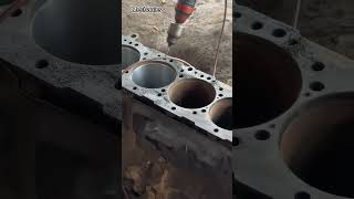 How to hino six cylinder engine hole viralvideo shorts short [upl. by Kenlay]