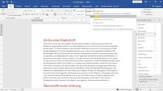 Formatvorlagen richtig verwenden – WordTutorial [upl. by Sueaddaht]