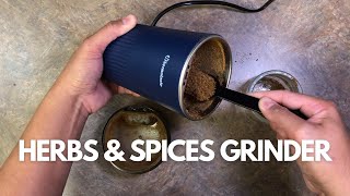 Herb Spice Grinder with 304 Stainless Steel Blades and Cleaning Brush [upl. by Daryle]