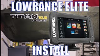 Native Titan  Fish Finder Installation  Lowrance Elite Ti [upl. by Betti]