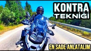 MOTOSİKLET KONTRA TEKNİĞİ  KONTRA İLE MOTOSİKLETE YÖN VERMEK motosiklet eğitim motovlog motorcu [upl. by Pandora485]