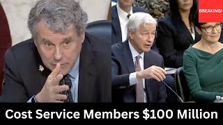 “It Affects Their Benefits” Senator Brown D Questions Bank Execs Senate Banking [upl. by Wilek770]