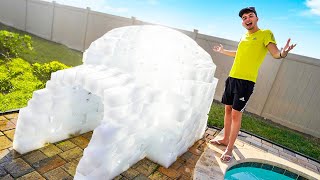 CONSTRUIMOS UM IGLU NO QUINTAL DA NOSSA CASA [upl. by Norraj]