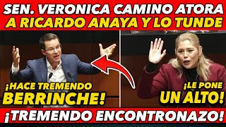 TREMENDO PLEIT0 MIRA COMO VERONICA CAMINO ATORA A LA RAT0TA DE RICARDO ANAYA Y CIERRA EL HOCICO [upl. by Esoryram558]