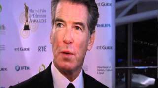 Pierce Brosnan interview backstage at the Irish Film amp Television Awards 2011 [upl. by Josey]