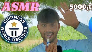 ASMR FASTEST 5000 Triggers WORLD 🌎 RECORD 😱  OUTDOOR [upl. by Macknair779]