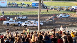 6924 Macon County Fair Demo Derby Bone Stock Fullsize [upl. by Eiznekcm]