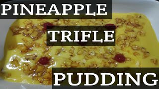 Pineapple Trifle Pudding Recipe Pakashala [upl. by Notnerb616]