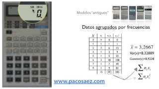 4 Calculadoras CASIO Estadística descriptiva [upl. by Airotahs]