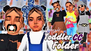 The Sims 4 Toddler CC Folder Lookbook Sim amp CC Folder Download [upl. by Sandor]