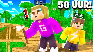 50 UUR OVERLEVEN In De JUNGLE Minecraft Survival [upl. by Nwahsem]