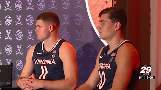 UVA coach talks teambuilding at college basketball media event [upl. by Maccarone174]