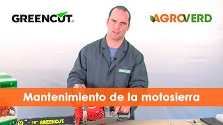 ¿Cómo hacer un buen mantenimiento cuidado y limpieza de tu MOTOSIERRA GREENCUT [upl. by Hgielrebma361]