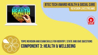 Identify State and Give Exam Questions  BTEC Tech Award Health amp Social Care [upl. by Bello]