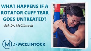 What Happens if a Rotator Cuff Tear Goes Untreated  Dr Kyle McClintock [upl. by Sashenka134]