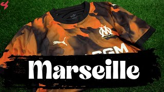 Puma Olympique de Marseille 202324 Third Jersey Unboxing  Review [upl. by Ecidnak]