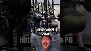 Success yet Failure 555 lb Squat liftingmemes gymmotivation [upl. by Aikin792]