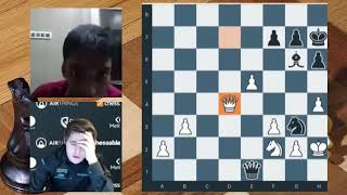 AMAZING WIN Magnus Carlsen vs Praggnanandhaa  Airthings Masters 2022  R8 [upl. by Nosdrahcir]