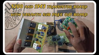 How to make 5200 and 1943 amplifier 4 Transistor amplifier wiring connection details in tamil [upl. by Cleave227]