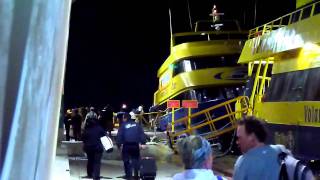 Cozumel Ferry Boarding During 100kmh Wind Gusts Mayan Riviera Mexico [upl. by Charlot697]