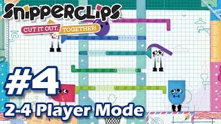 Snipperclips  Part 4 24 Player Mode First 12 Puzzles [upl. by Lune235]