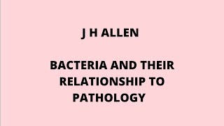 JH ALLEN THE CHRONIC MIASM PSORA AND PSEUDOPSORABACTERIA AND THEIR RELATIONSHIP TO PATHOLOGY [upl. by Ankeny176]