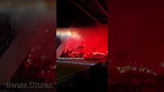 FC Sion performance away in Lausanne against Lausanne Sport 23112024 fcsion swissultras [upl. by Bradman129]