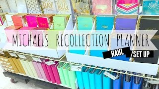 Michaels Recollection Planner Haul and Set Up [upl. by Noli]