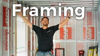 Framing Our DIY SHIPPING CONTAINER Home Step by Step  Ep 4 [upl. by Wei850]