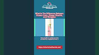 What Is The Difference Between Home Care Home Health and Hospice [upl. by Rednaeel]