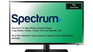 TV Guide Surfing Spectrum TV Roku App Long Beach WA September 2023 [upl. by Guarino]