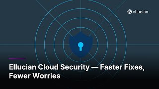 Ellucian Cloud Security — Faster Fixes Fewer Worries [upl. by Anelys]