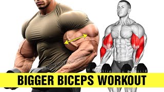 5 BEST Exercises for BIGGER BICEPS [upl. by Nabroc]