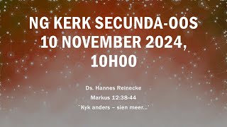 NG Kerk SecundaOos Erediens [upl. by Kelbee]