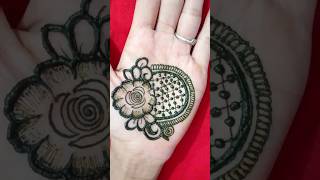 Beautiful and easy mandala mehndi design for front hand viralvideo shorts mehndi shortsfeed [upl. by Bean312]