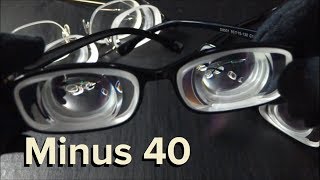 40 extreme myopia with biconcave myodisc lens [upl. by Lai]