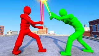 Ragdolls Fight with LIGHTSABERS  Overgrowth Mods Gameplay [upl. by Aihcsrop]