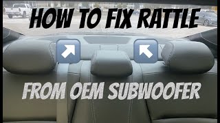 How To Fix Subwoofer Bass Rattle  Honda Accord [upl. by Hephzipa891]