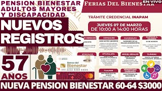 ✅REGISTROS ¿ADELANTADOS PENSION 57 AÑOS BANCO BIENESTAR NUEVO APOYO 60 AÑOS DEPOSITO CLAUDIA 2024 [upl. by Oiramej964]