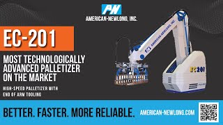 AmericanNewlongFuji EC201 Robotic Palletizer [upl. by Alhahs]