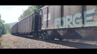 E407 near Dungannon Virginia on the Clinchfield August 28 2024 [upl. by Mlawsky]