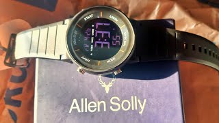 Unboxing⚡Allen Solly Digital Black Watch under ₹1000⚡ Unboxing and Review 2024  AS000034A [upl. by Yllom]