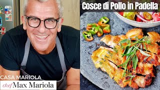 🍗 COSCE di POLLO in PADELLA con INSALATA ricca e leggera 🙂 DELIZIOSO Ricetta Chef Max Mariola [upl. by Silvestro662]