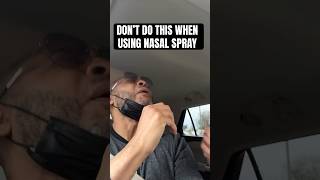 Fail Don’t do this when using nasal spray 😂 My daughter tried helping me 😂 [upl. by Nnaear267]