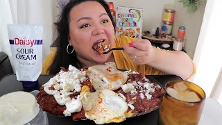 Homemade Chilaquiles Mukbang amp Recipe [upl. by Jasmin630]